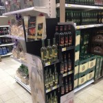 BOHEMIA SEKT –  wooden floor displays in TESCO CZ