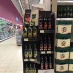 BOHEMIA SEKT –  wooden floor displays in TESCO CZ